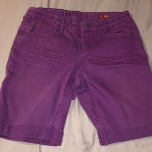 Purple low shorts